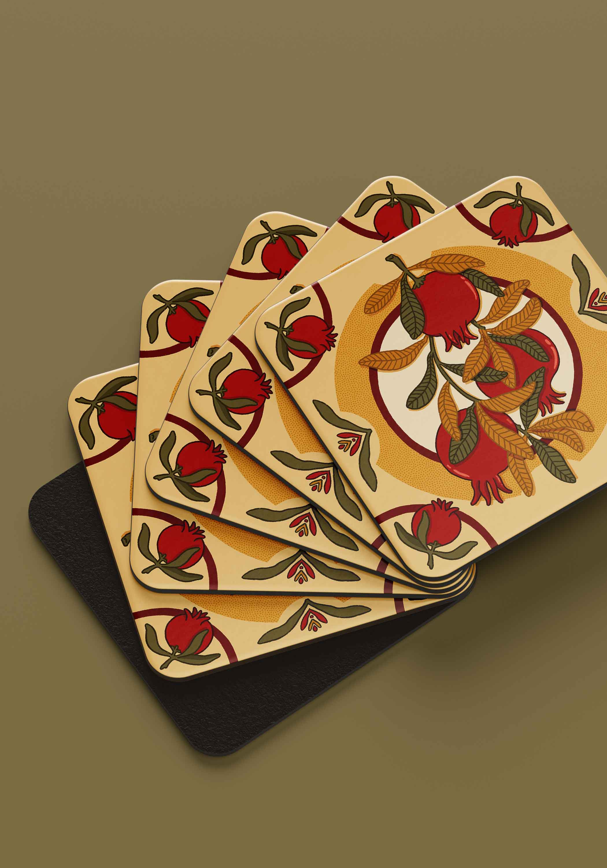 The Pomegranate Coasters