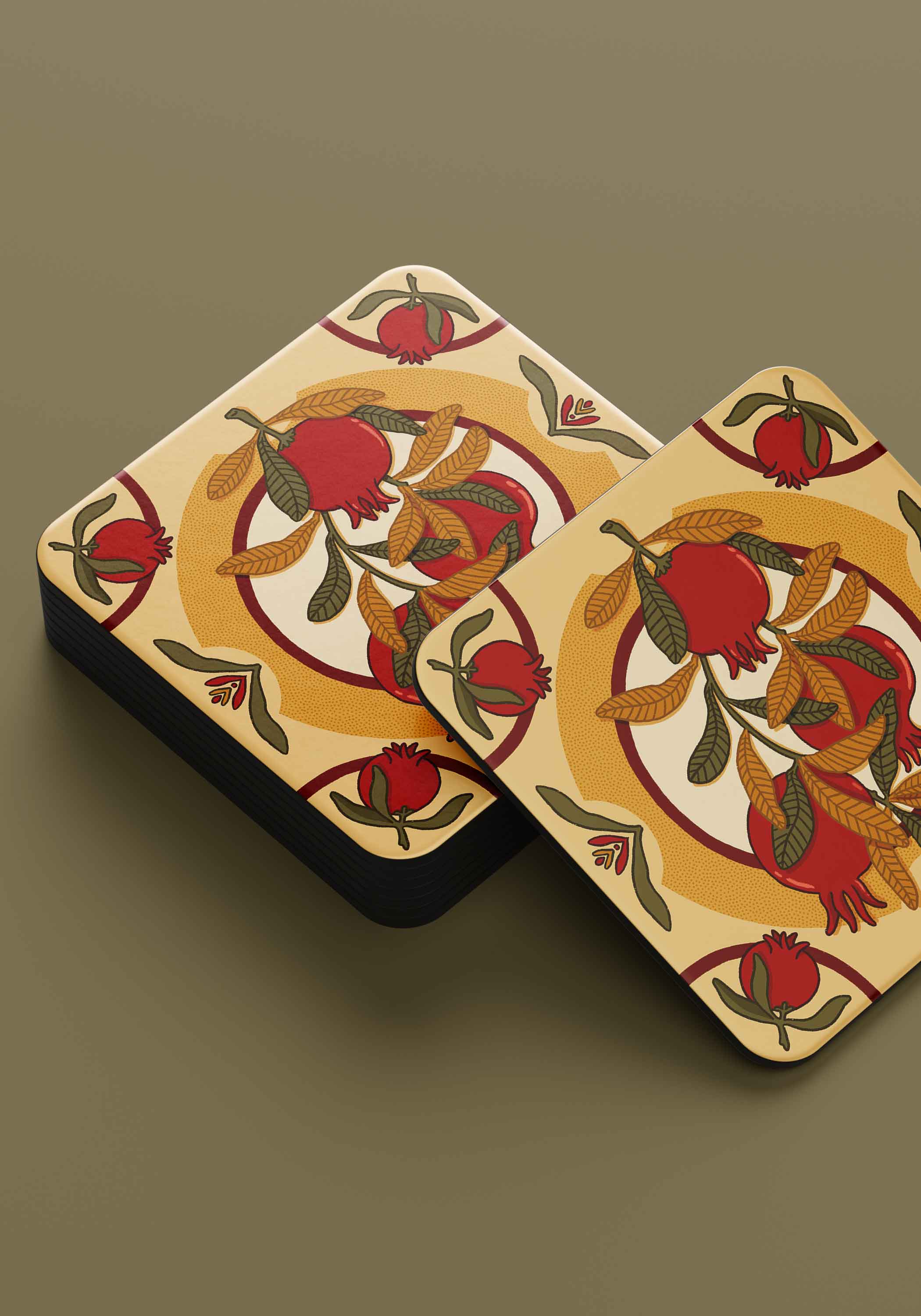 The Pomegranate Coasters