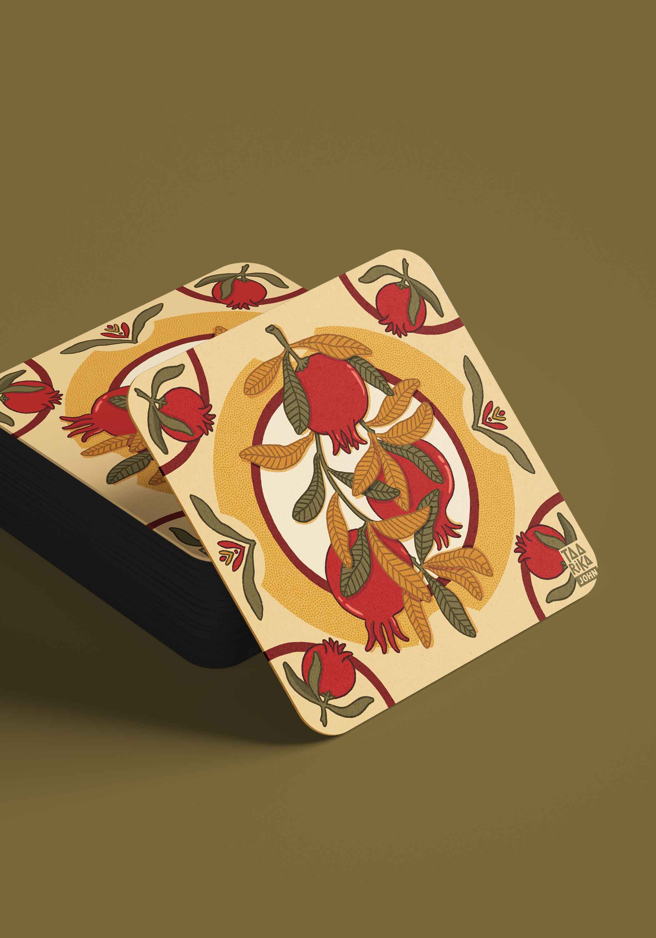 The Pomegranate Coasters