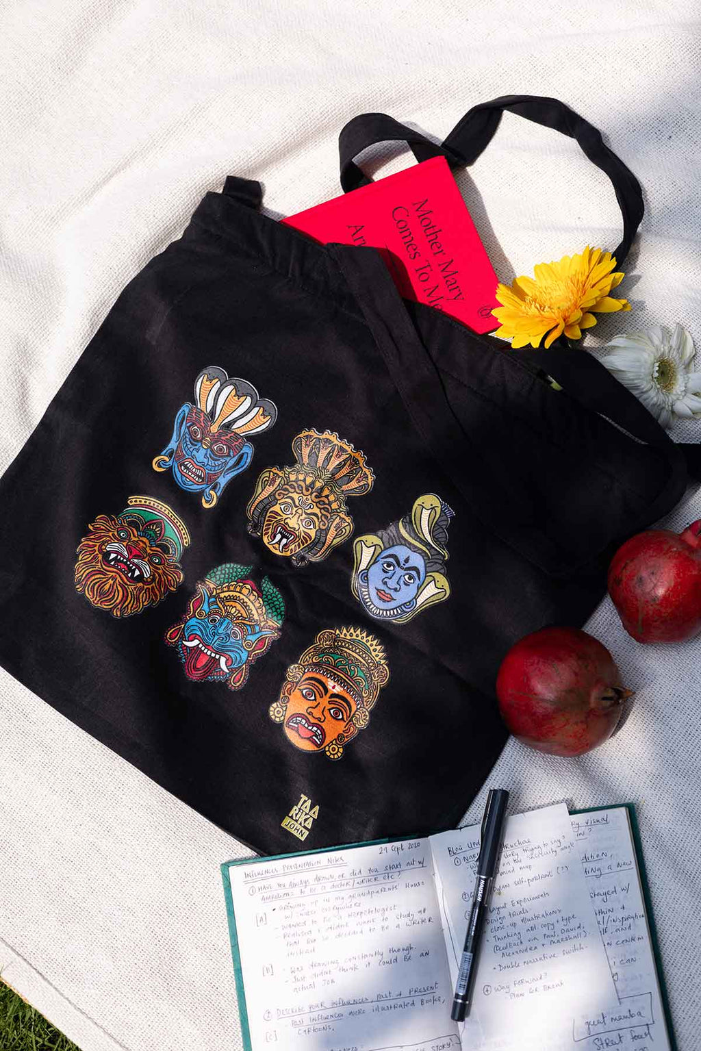 The Faces Tote Bag (Black)