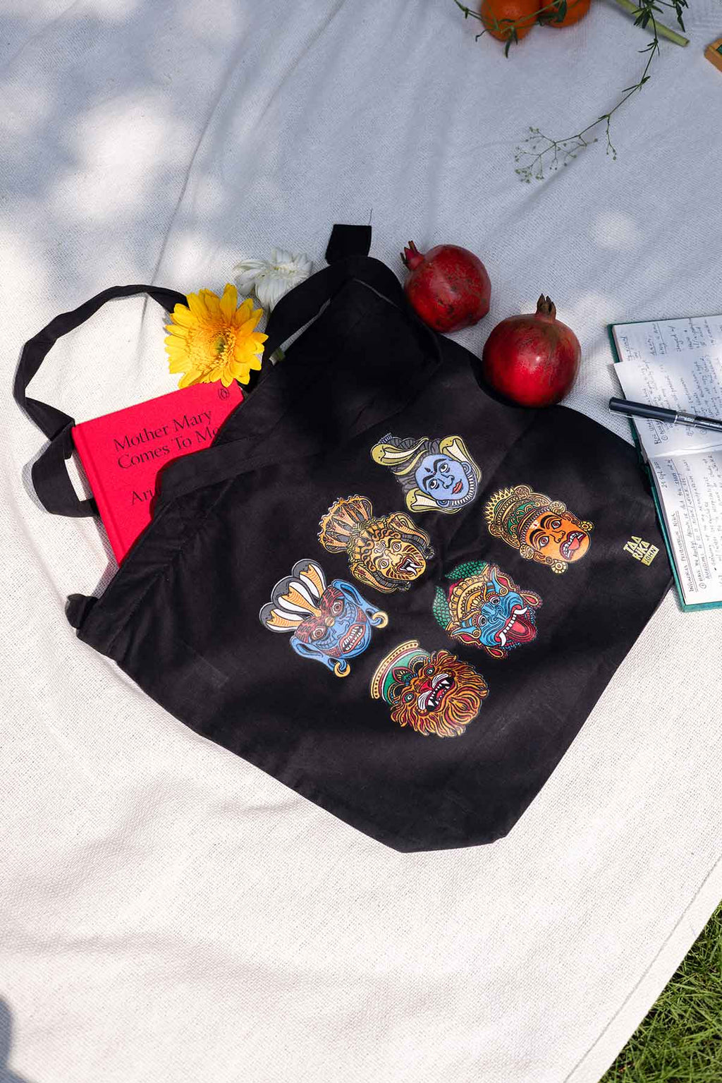 The Faces Tote Bag (Black)