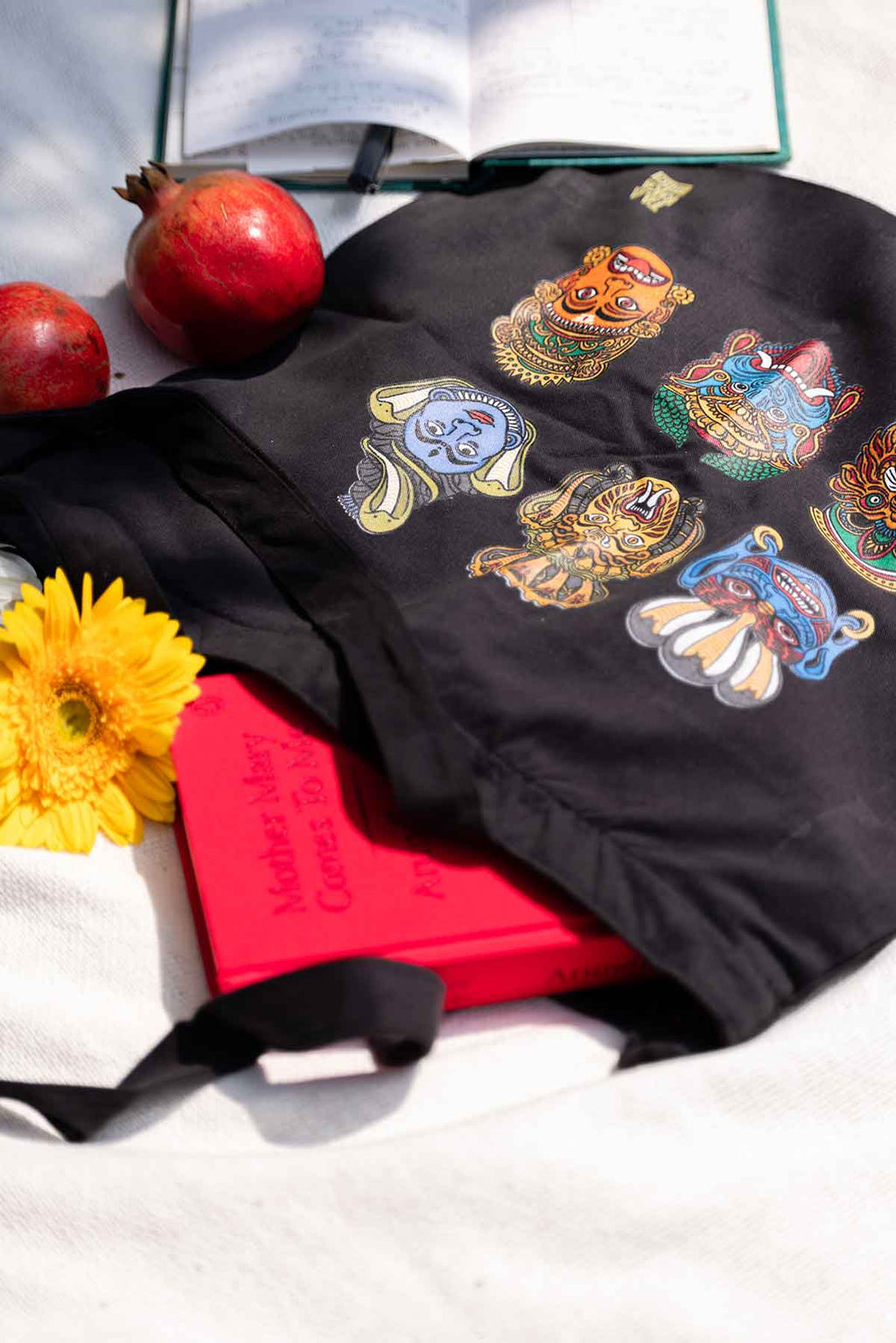 The Faces Tote Bag (Black)