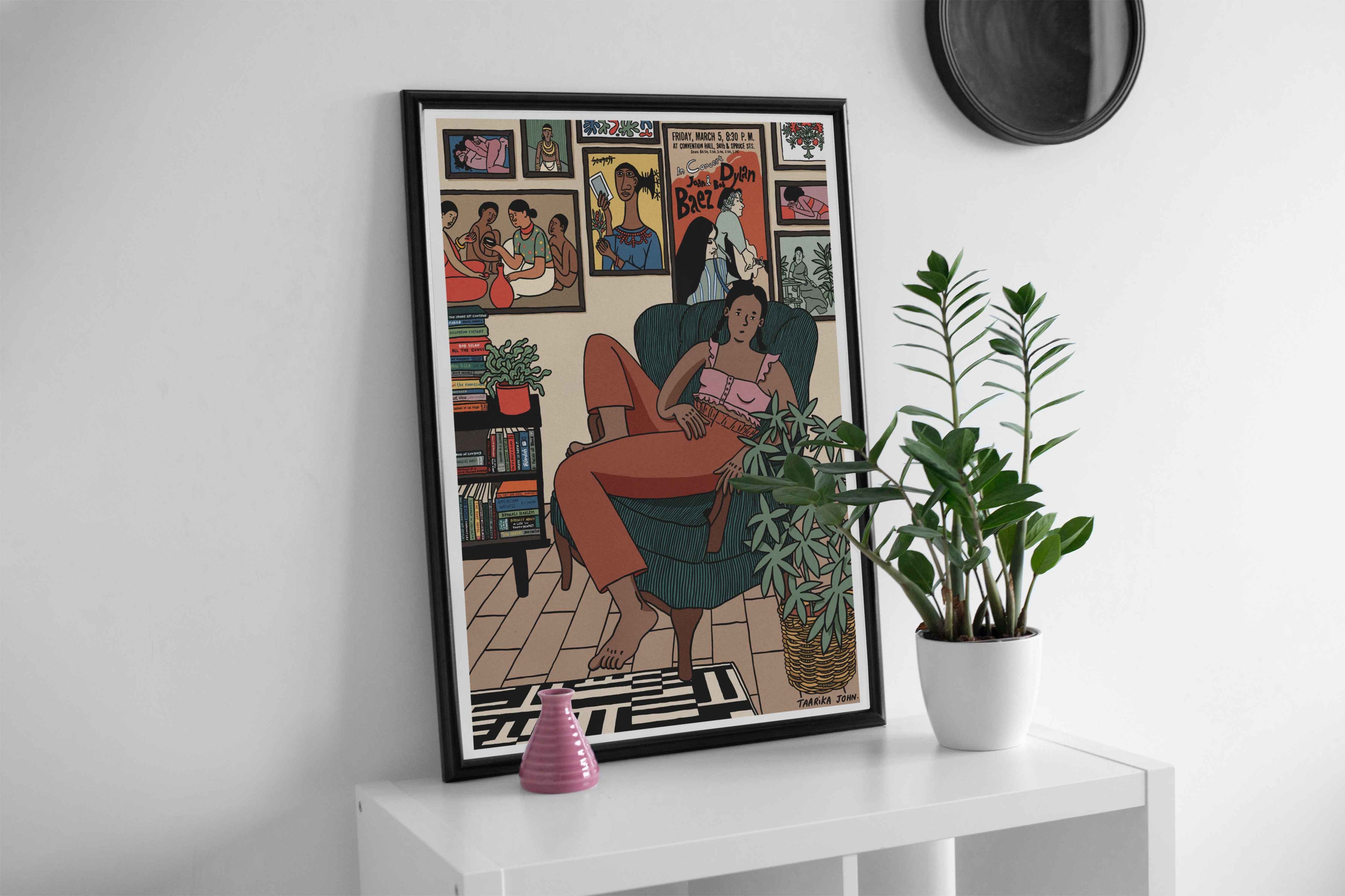 The Moody Girl 01 Art Print