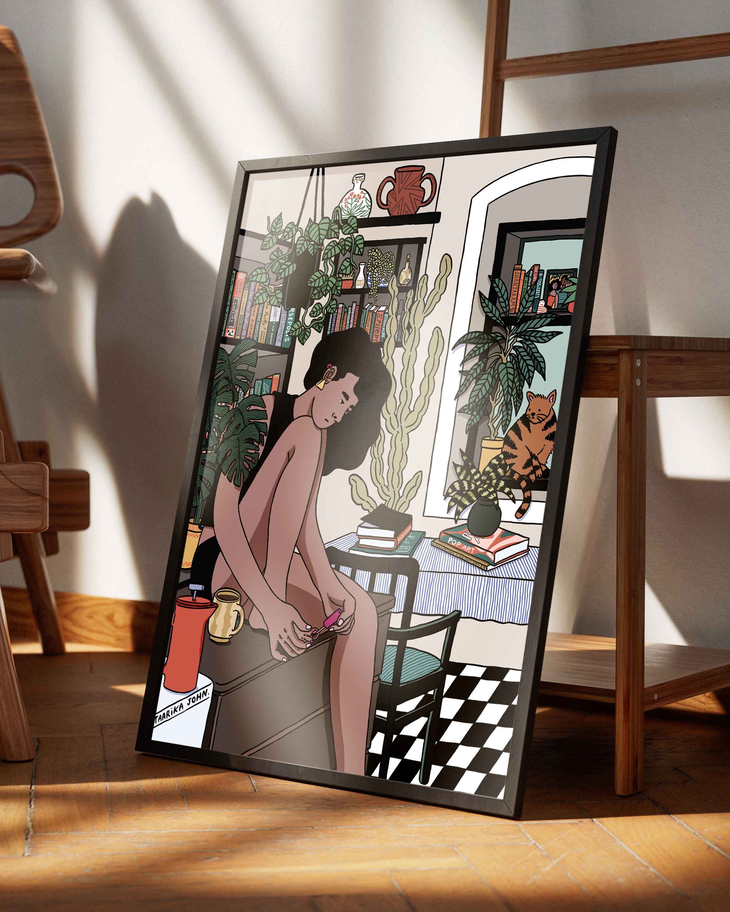 The Moody Girl 02 Art Print