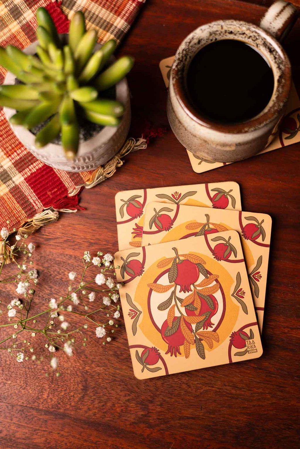 The Pomegranate Coasters