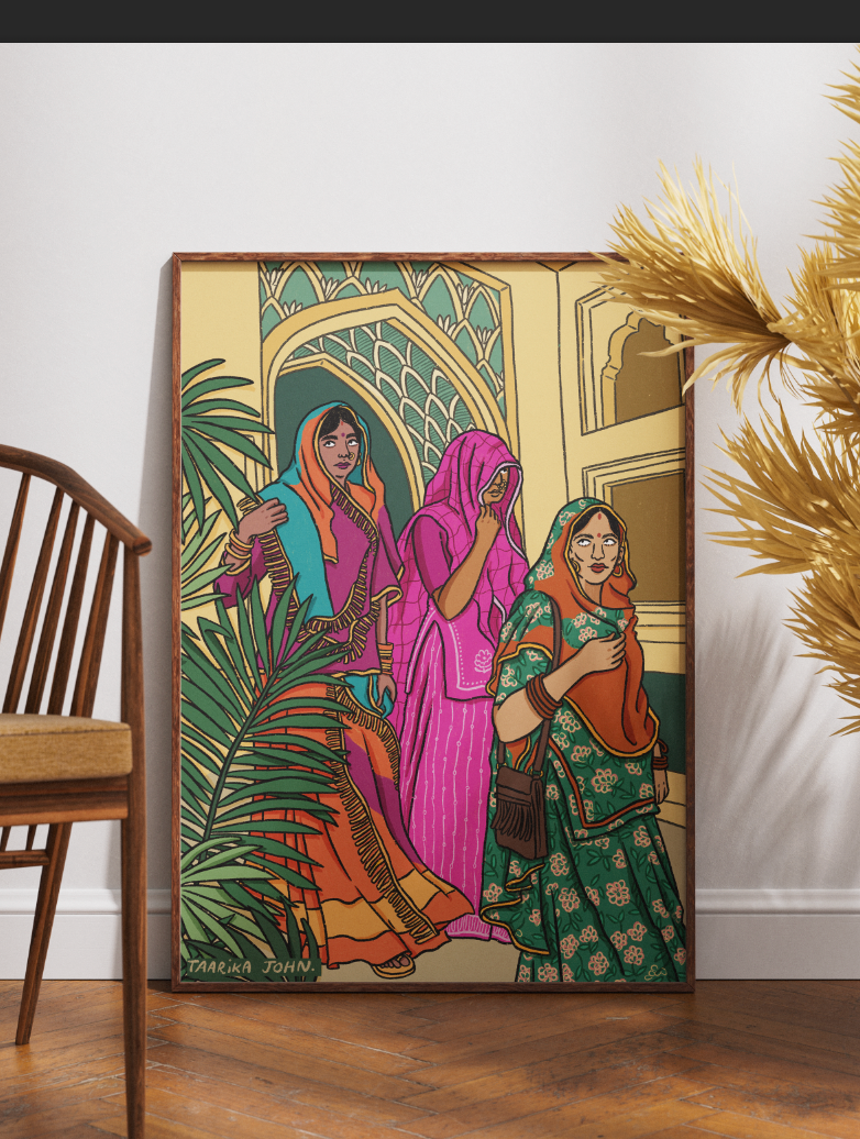 The Jaipur Girls Art Print