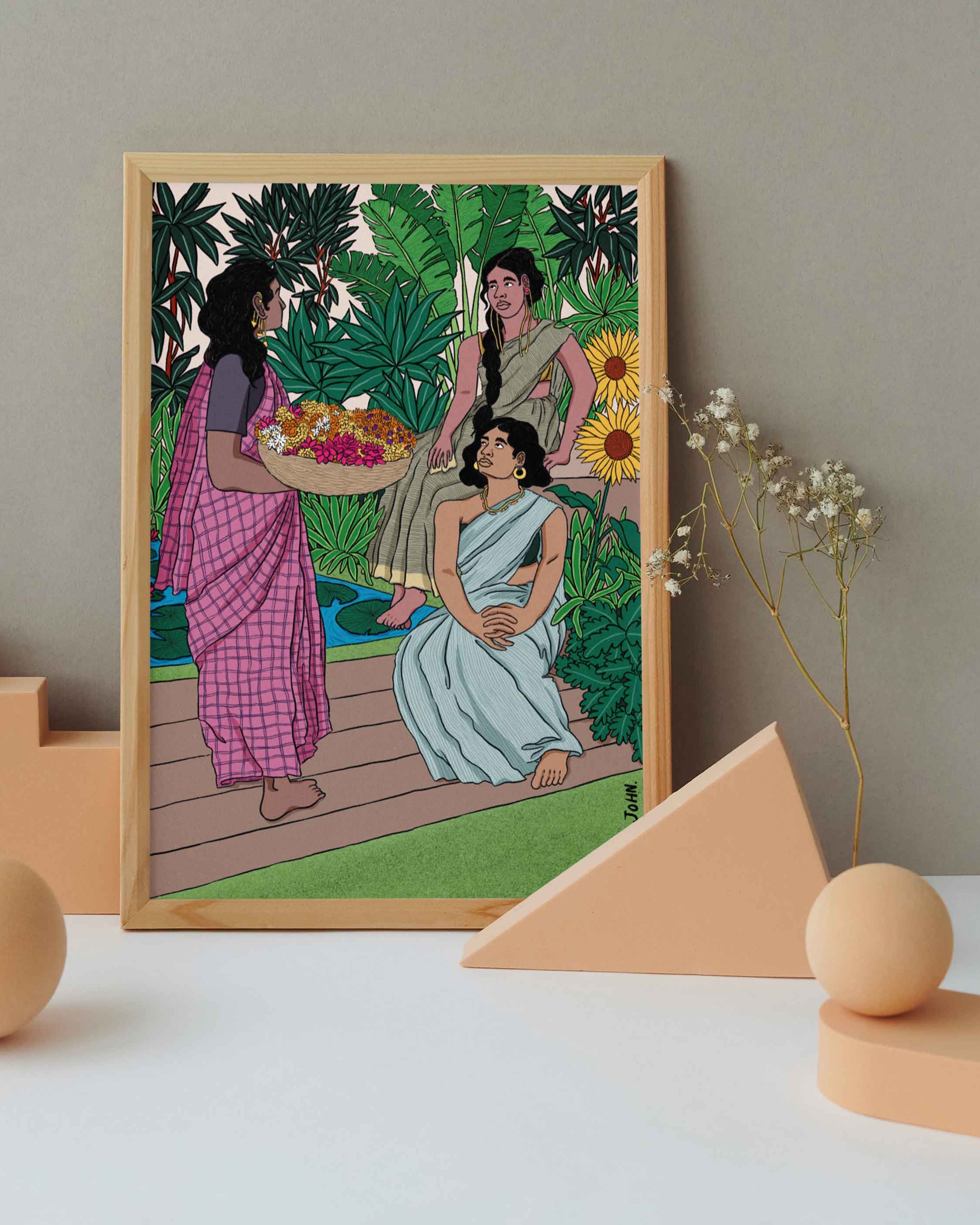 The Forest Girls Art Print